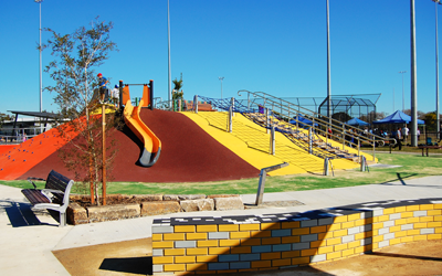 Chifley Playground construction – colourful, joyful and inclusive