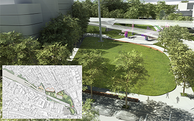 WestConnex M4 East Legacy Works: green infrastructure and community space